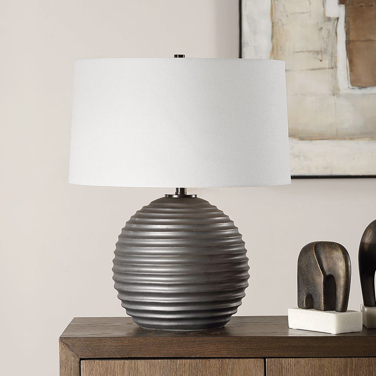 Uttermost Chelsom Satin Dark Bronze Glazed Table Lamp