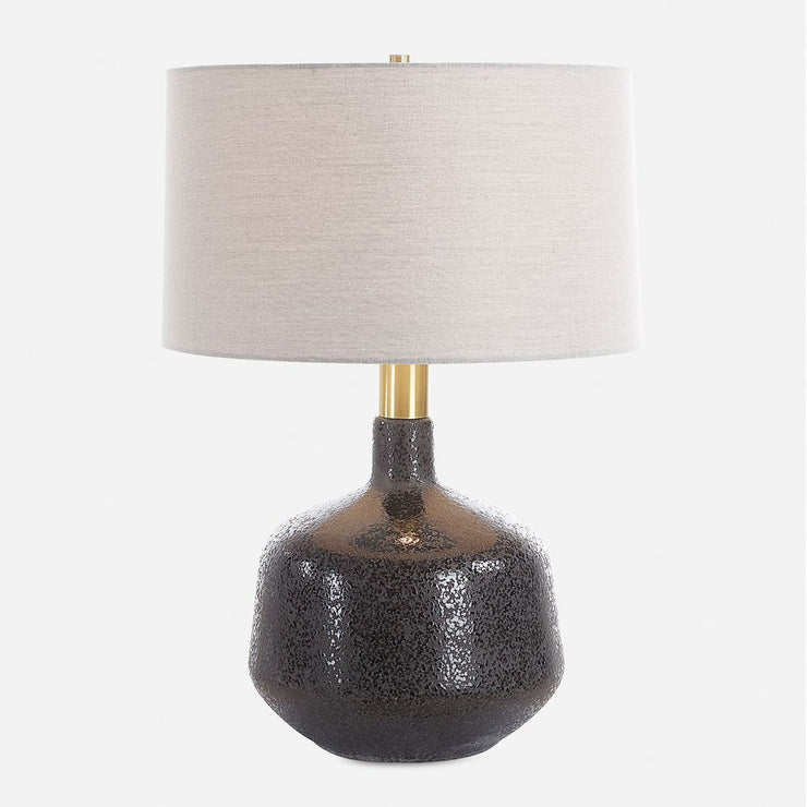 Uttermost Flanagan Matte Black Table Lamp