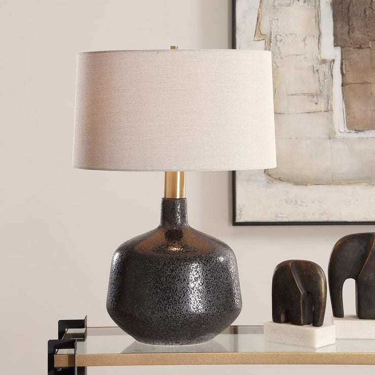 Uttermost Flanagan Matte Black Table Lamp