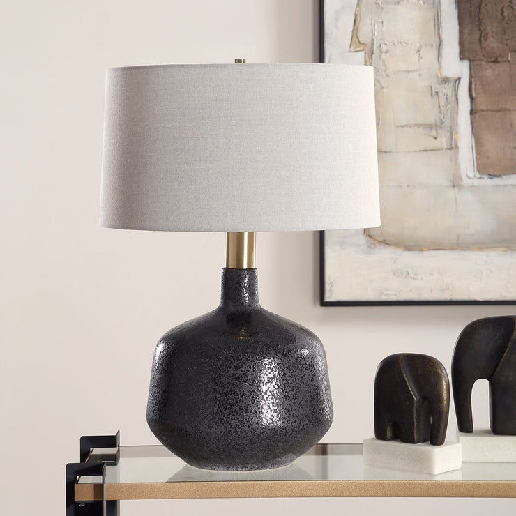 Uttermost Flanagan Matte Black Table Lamp