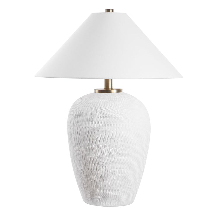 Uttermost Merriton Urn Shape Matte White Table Lamp
