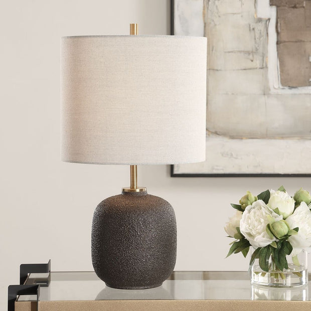 Uttermost Blacktop Warm Black Buffet Lamp