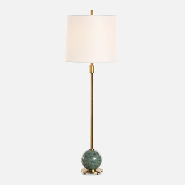 Uttermost Bledel Dark Green Marble Buffet Lamp