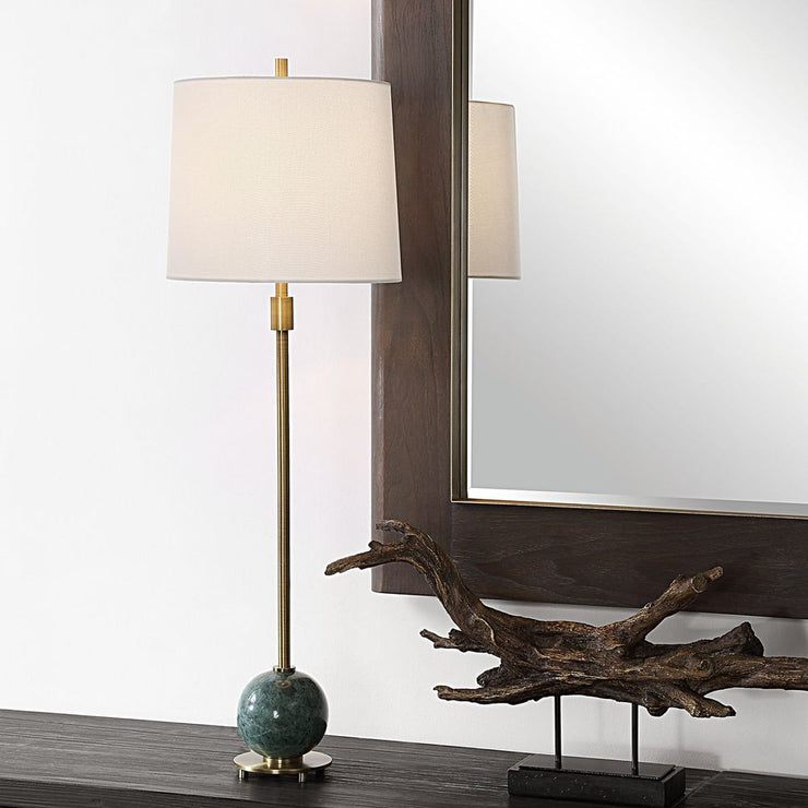 Uttermost Bledel Dark Green Marble Buffet Lamp