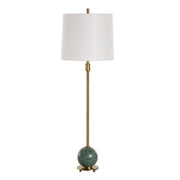 Uttermost Bledel Dark Green Marble Buffet Lamp