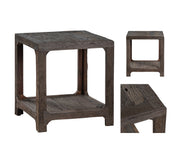 Crestview Collection Hickory Ridge Rustic Modern End Table