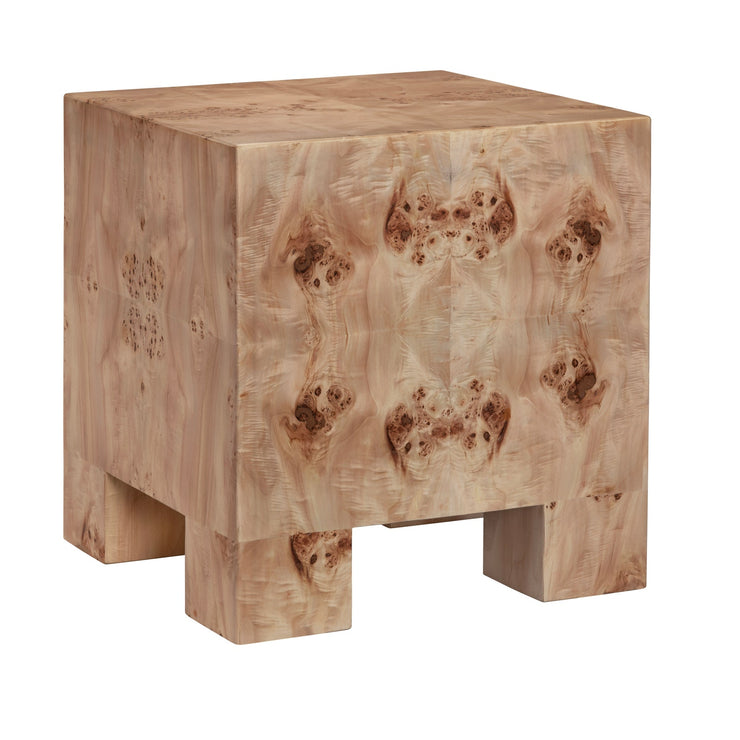 Crestview Collection Sutherland Burl Wood End Table