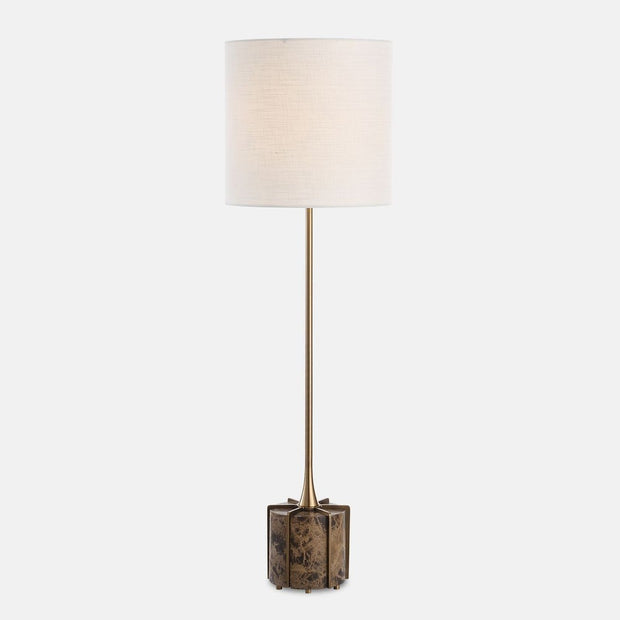 Uttermost Britwell Dark Brown Marble Buffet Lamp