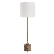 Uttermost Britwell Dark Brown Marble Buffet Lamp