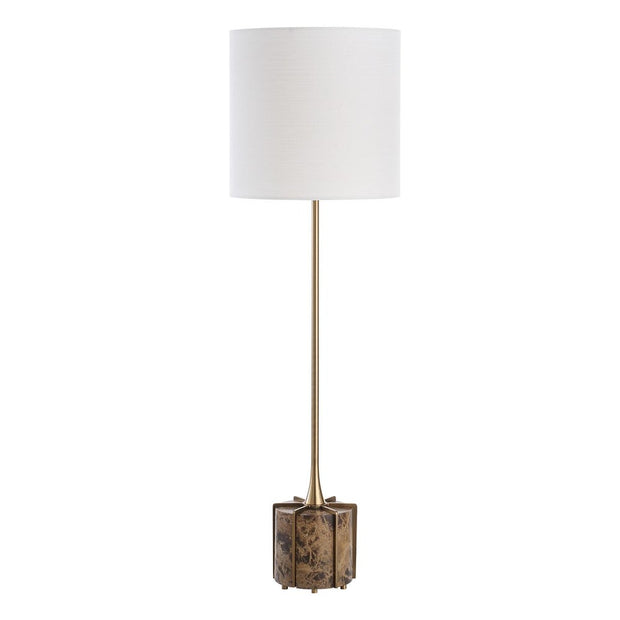 Uttermost Britwell Dark Brown Marble Buffet Lamp