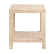 Crestview Collection Providence Natural Woven Rafia End Table