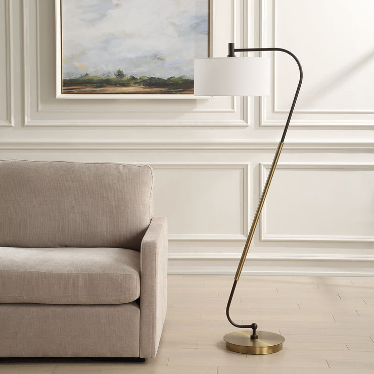 Uttermost Irwin Dark Bronze Floor Lamp