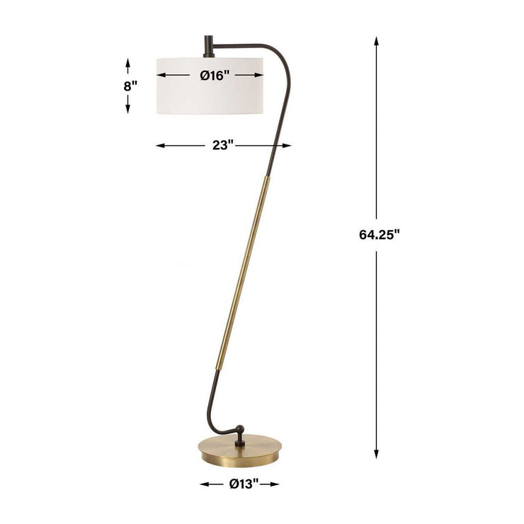 Uttermost Irwin Dark Bronze Floor Lamp