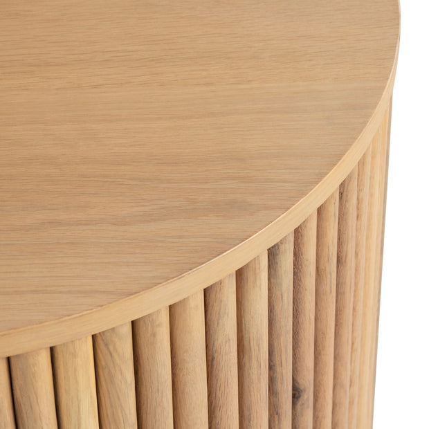 Crestview Collection Henley Fluted Wood End Table