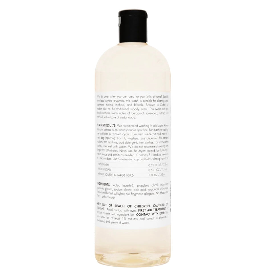 The Laundress Wool & Cashmere Shampoo Cedar Fragrance ~ 16 oz ~ IN
