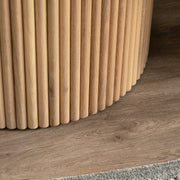 Crestview Collection Henley Fluted Wood End Table