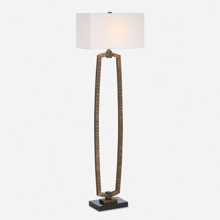 Uttermost Relic Deeply Antique Gold Finish Floor Lamp