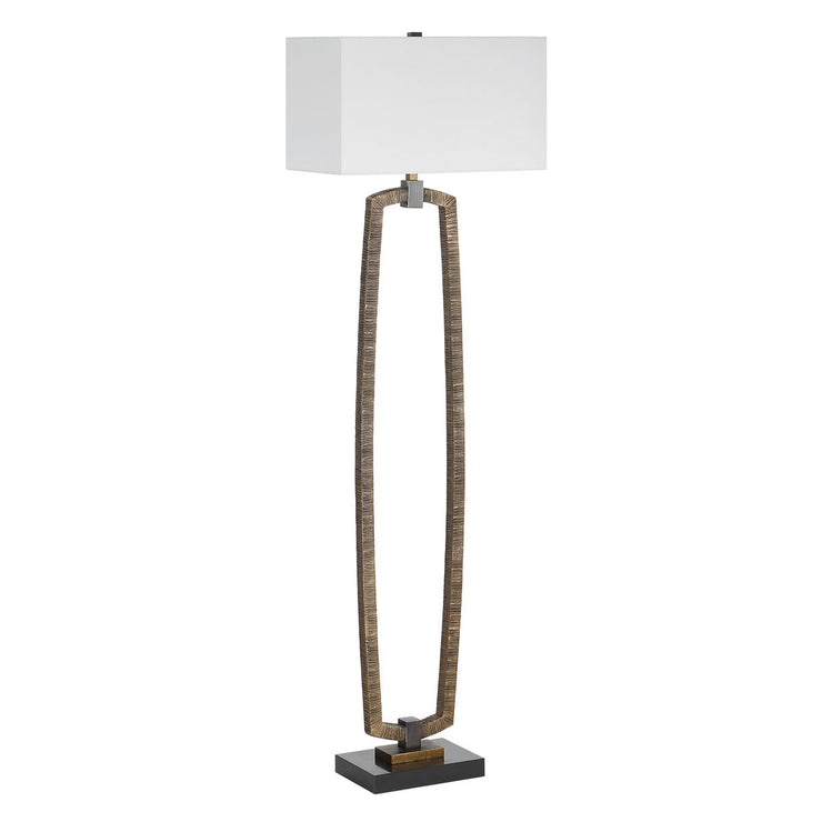 Uttermost Relic Deeply Antique Gold Finish Floor Lamp
