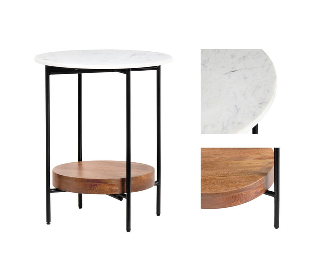 Crestview Collection Brewpub Mid Century Modern End Table