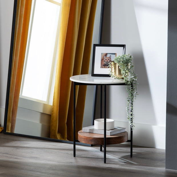 Crestview Collection Brewpub Mid Century Modern End Table