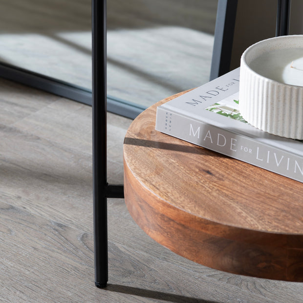 Crestview Collection Brewpub Mid Century Modern End Table