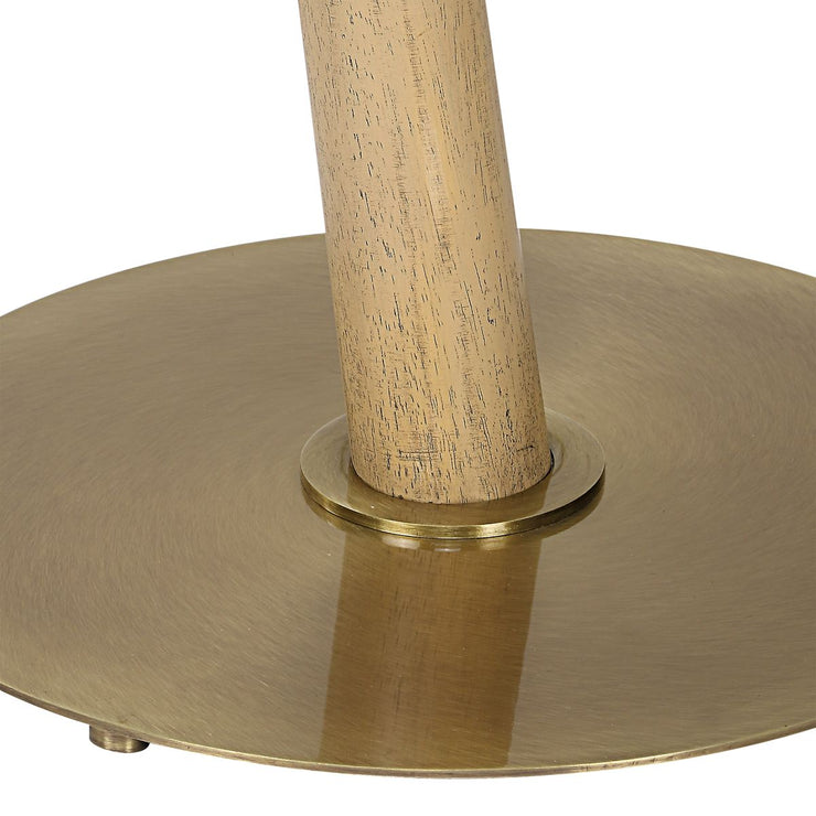 Uttermost Kennett Tapered Wooden Base Floor Lamp