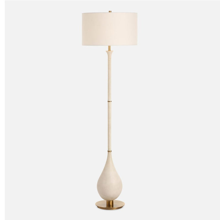 Uttermost Dewdrop Ivory Man- Made Stone Floor Lamp