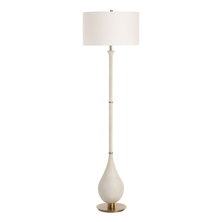Uttermost Dewdrop Ivory Man- Made Stone Floor Lamp