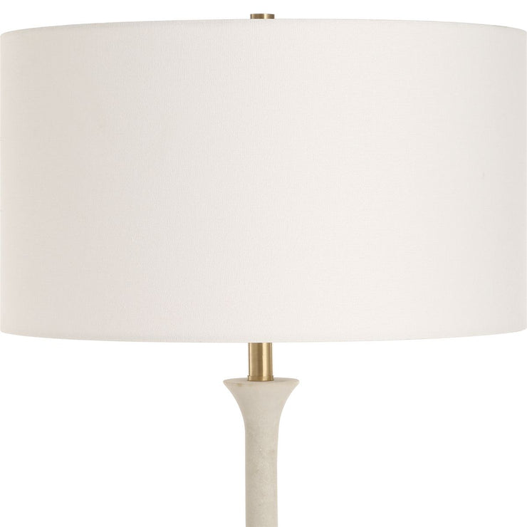 Uttermost Dewdrop Ivory Man- Made Stone Floor Lamp