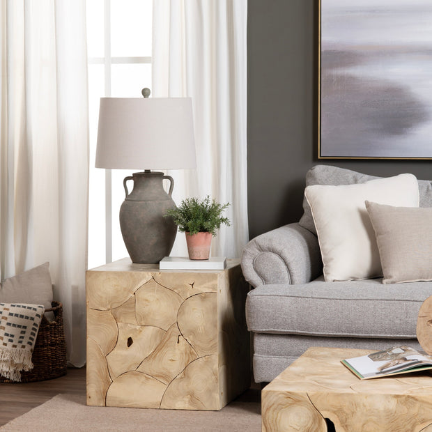 Crestview Collection Jackson Organic Modern Wood End Table
