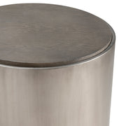 Crestview Collection Trenton Gunmetal Round End Table