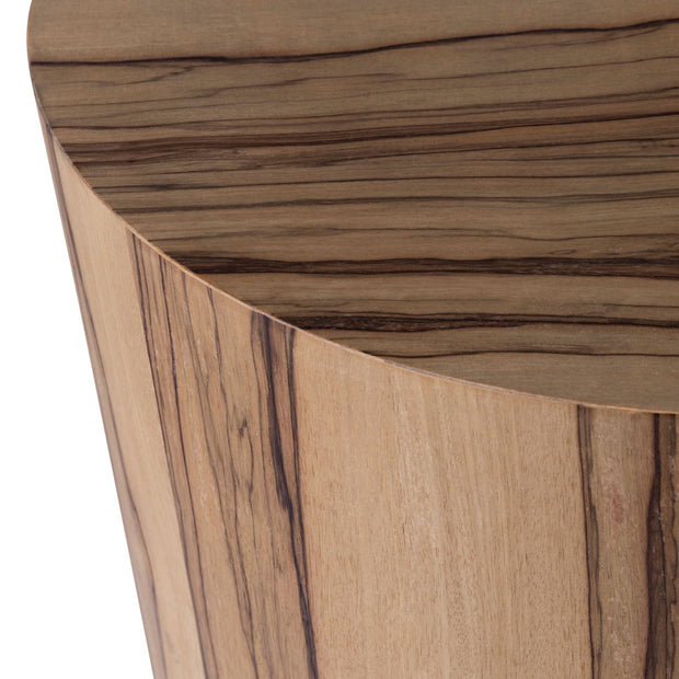 Crestview Collection Limba Organic Modern Round End Table