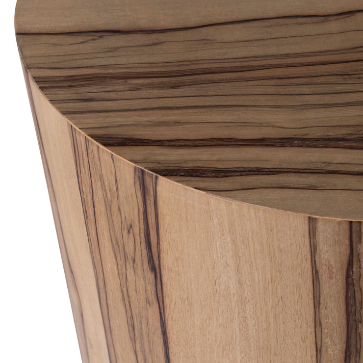 Crestview Collection Limba Organic Modern Round End Table