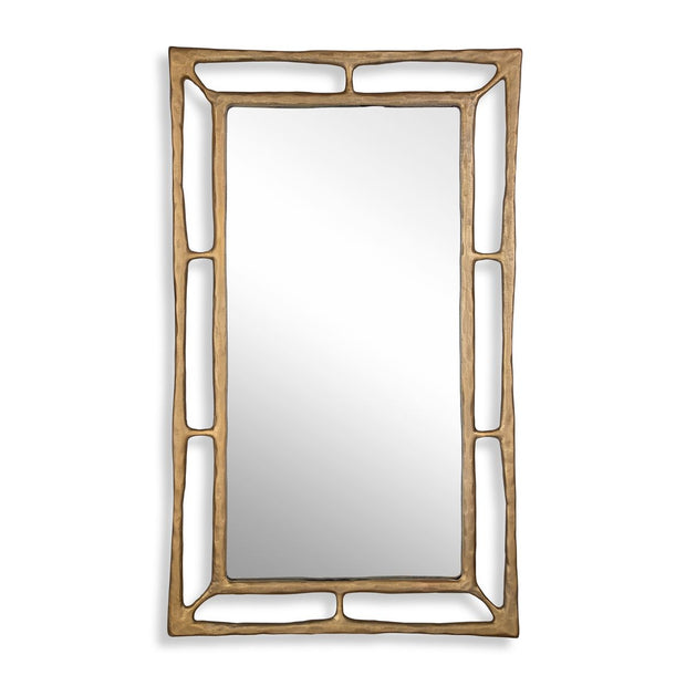 Uttermost Felix Antiqued Brass Rectangle Mirror