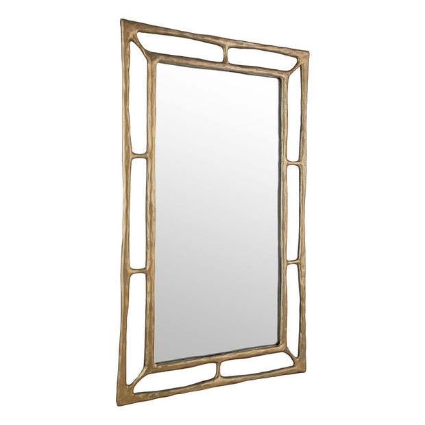 Uttermost Felix Antiqued Brass Rectangle Mirror
