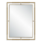 Uttermost It’s All Connected Brass Rectangle Mirror
