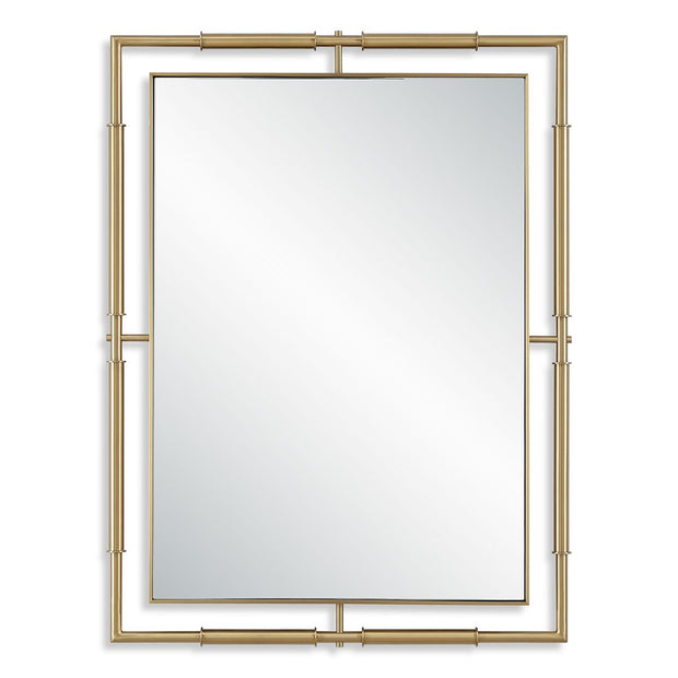 Uttermost It’s All Connected Brass Rectangle Mirror