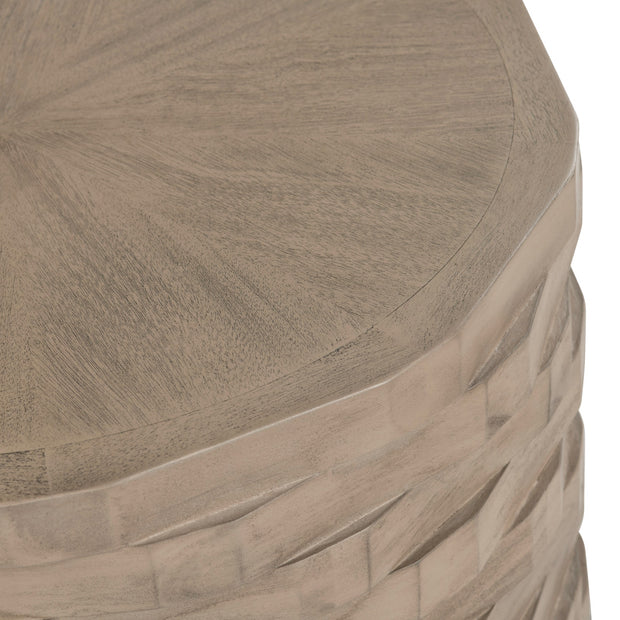 Crestview Collection Baker Organic Modern Round End Table