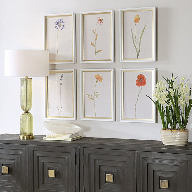 Uttermost Wild Flourish Framed Prints Set Of Six