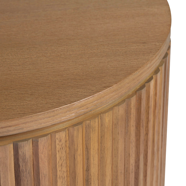 Crestview Collection Emery Organic Modern Round End Table