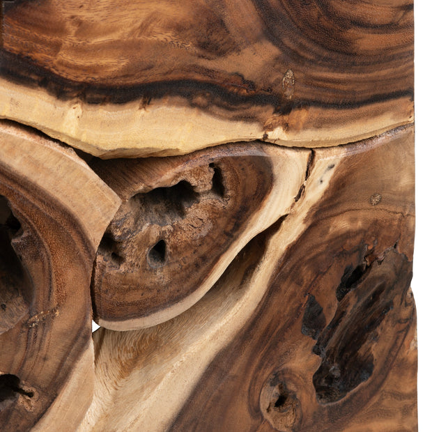 Crestview Collection Borneo Suar Wood End Table