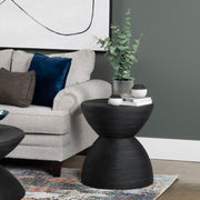 Crestview Collection Bengali Matte Black Rattan End Table