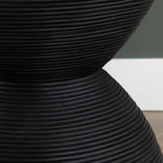 Crestview Collection Bengali Matte Black Rattan End Table