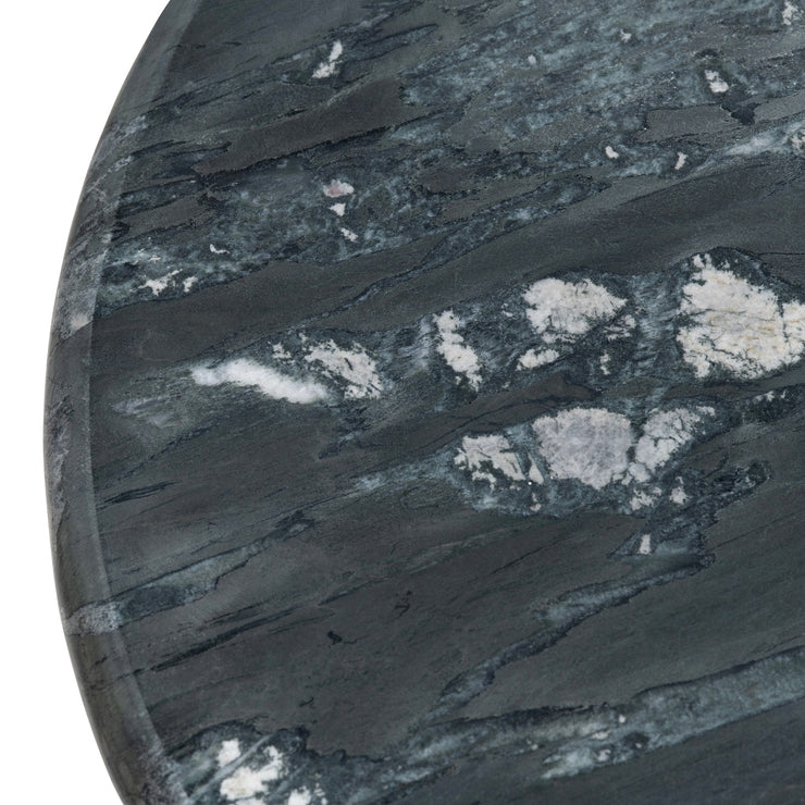 Crestview Collection Noir Marble Round End Table