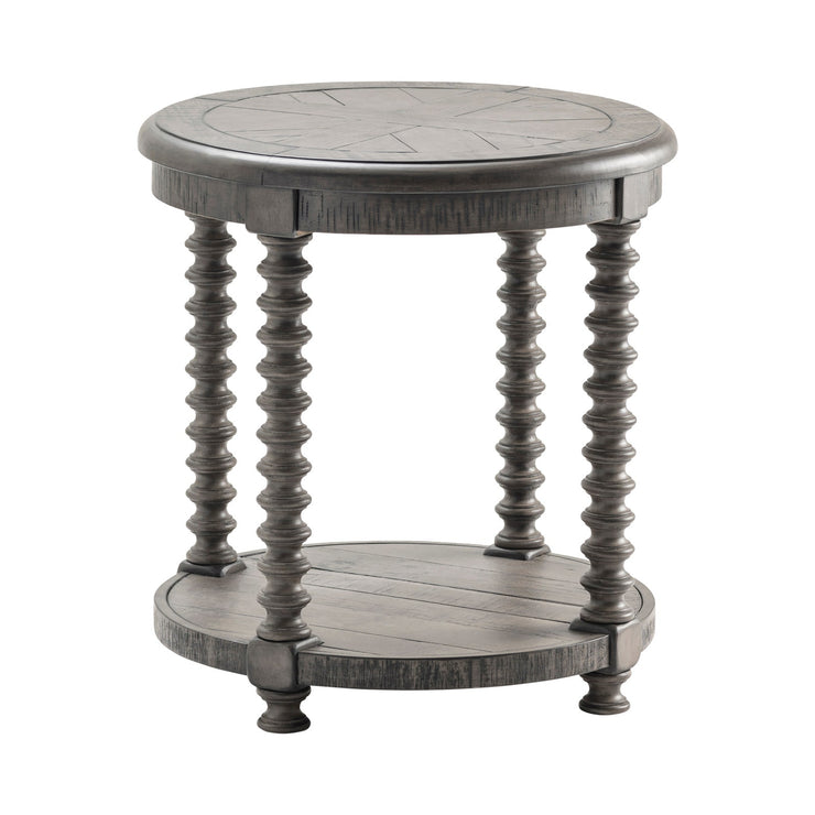 Crestview Collection Charleston Turned Leg Round  End Table