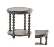 Crestview Collection Charleston Turned Leg Round  End Table