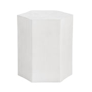 Crestview Collection Caspian Whitewashed Mango Wood Modern End Table