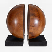 Uttermost Teak And Noir Set Of Two Bookends