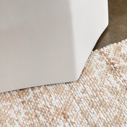 Crestview Collection Caspian Whitewashed Mango Wood Modern End Table