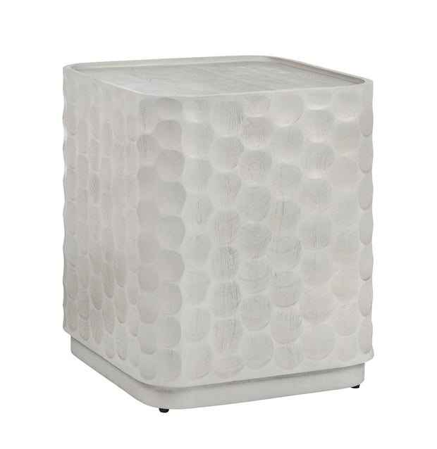 Crestview Collection Gibson White Modern End Table